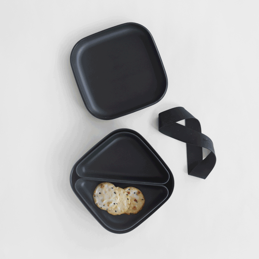 Bamboo Square Bento Lunch Box - Lemon