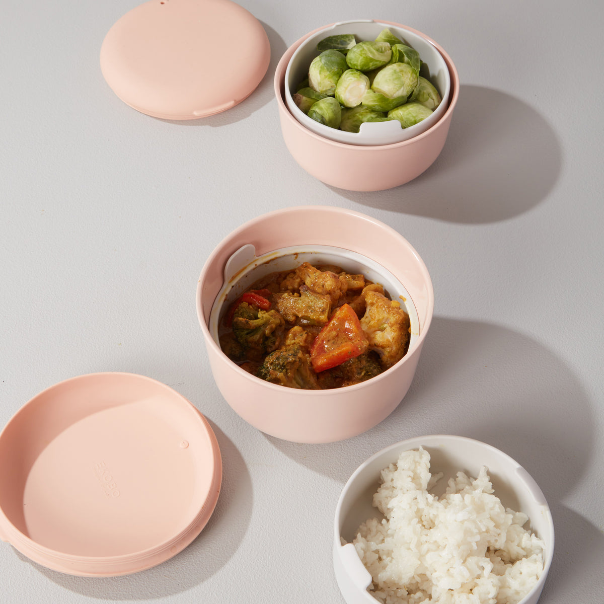 25 oz Lunch Set with heat-safe insert - Blush