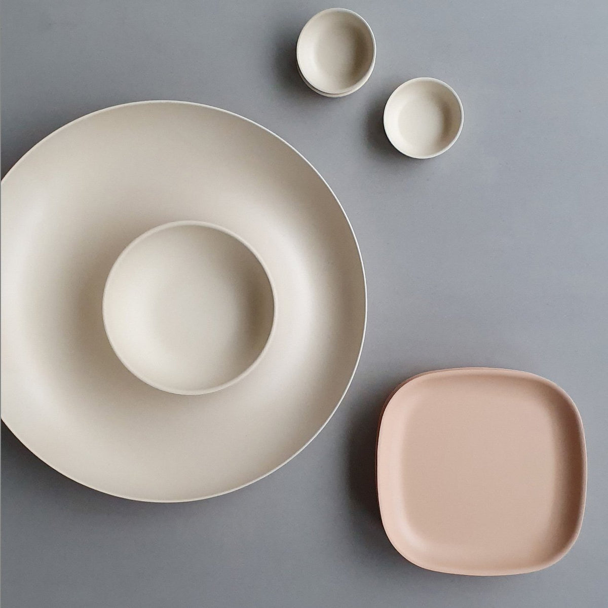 Bamboo Chip & Dip Set - OffWhite