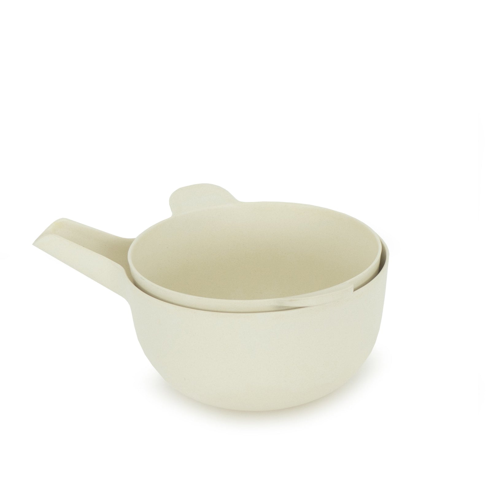 Bamboo Small Mixing Bowl and Colander Set - Off White