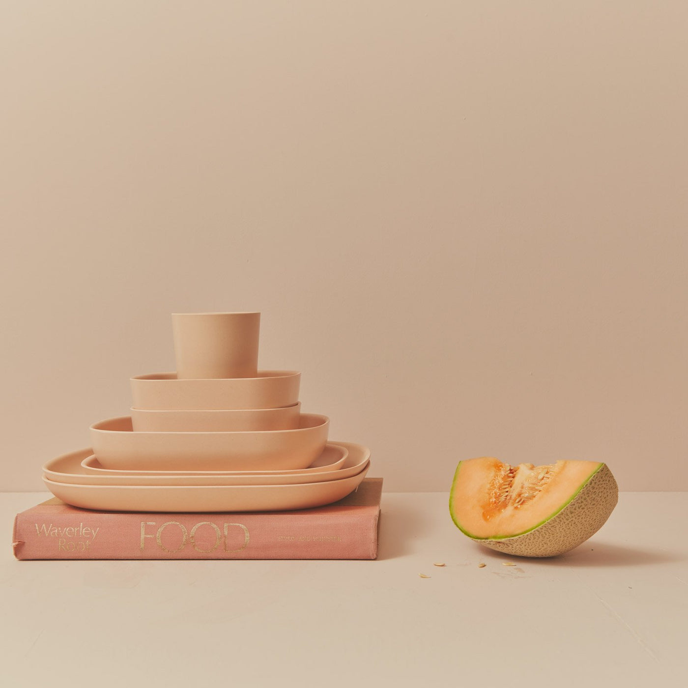 Bamboo Cereal Bowl - 4 Piece Set - Blush