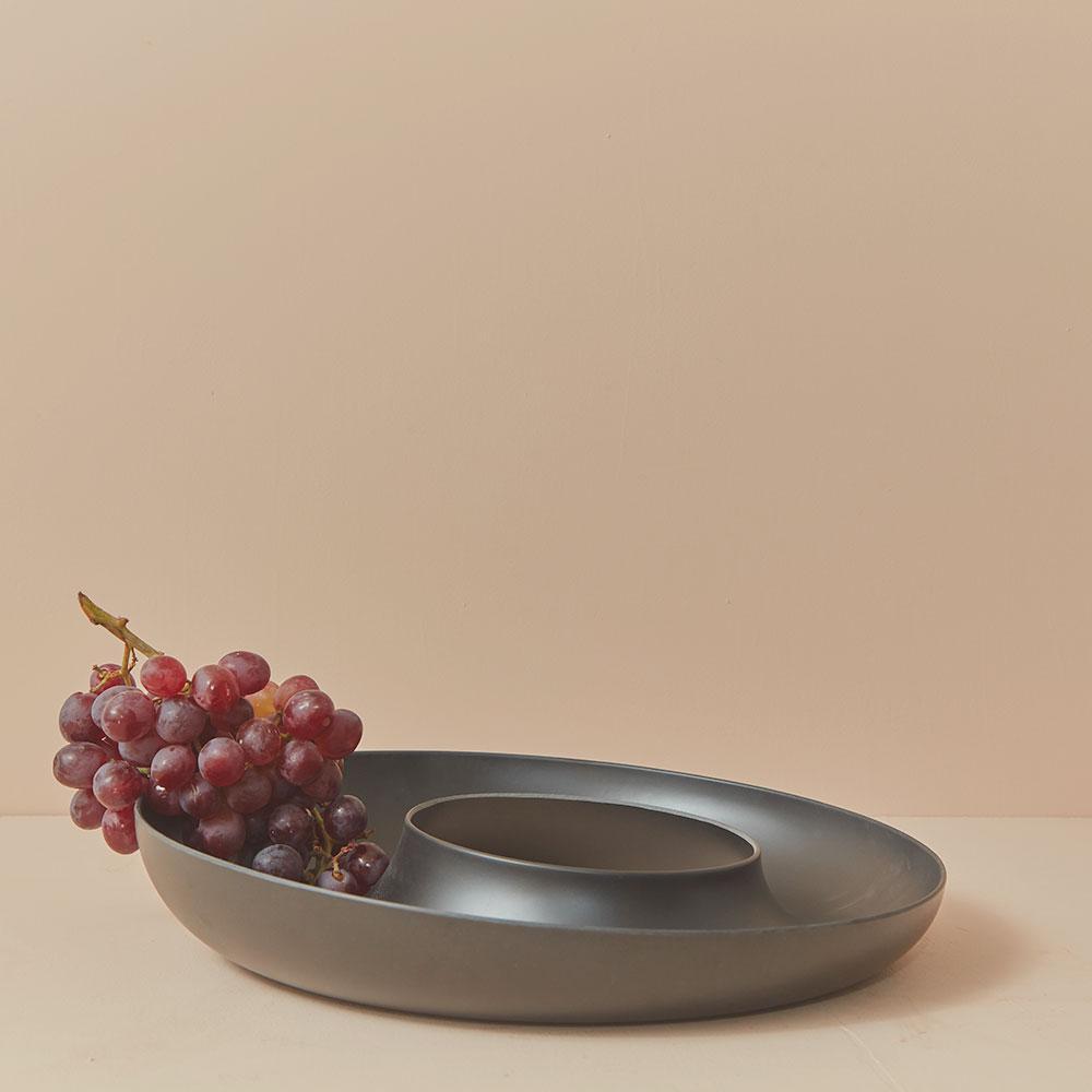 Bamboo Fruit Bowl - Black