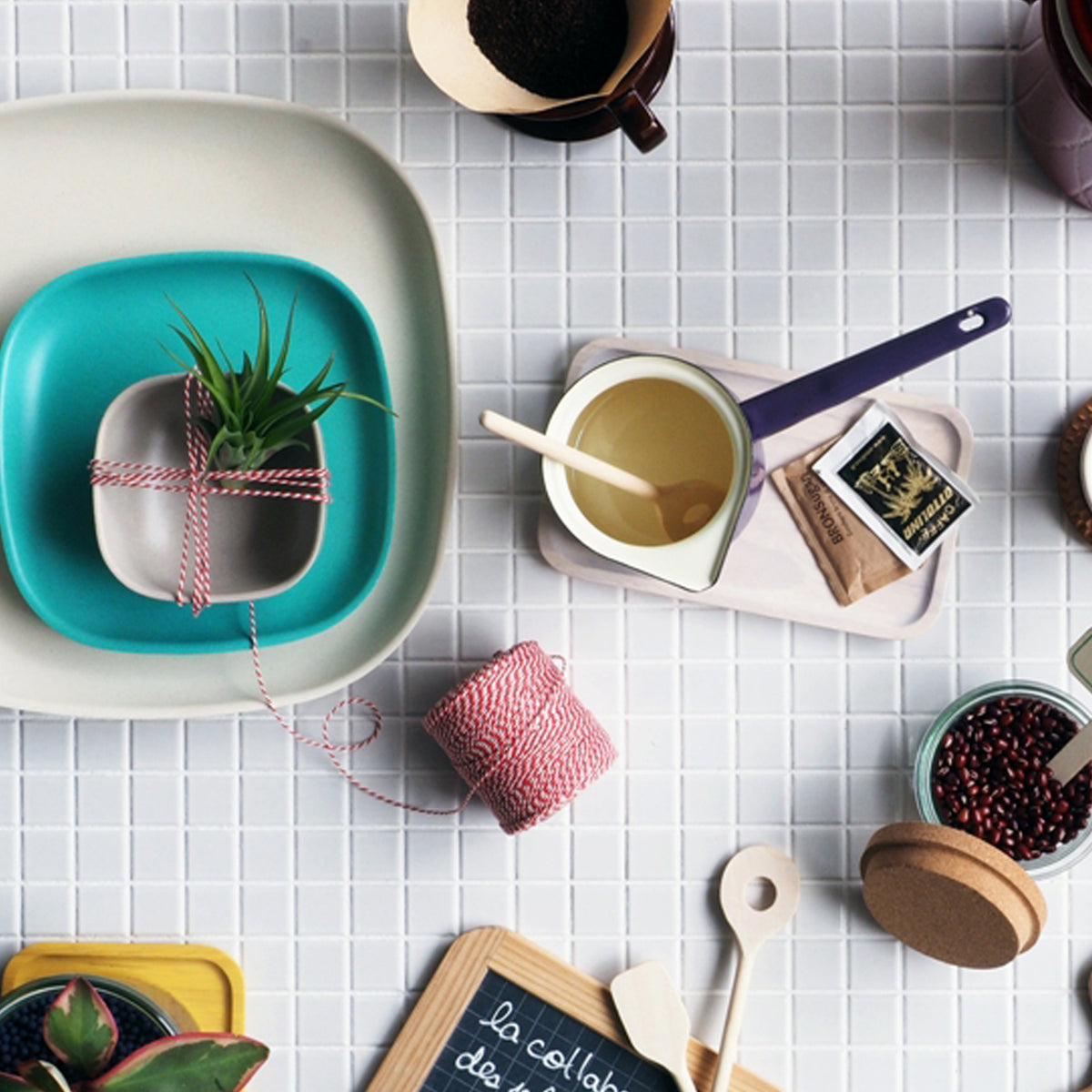 Bamboo Small Bowl - 4 Piece Set - Stone